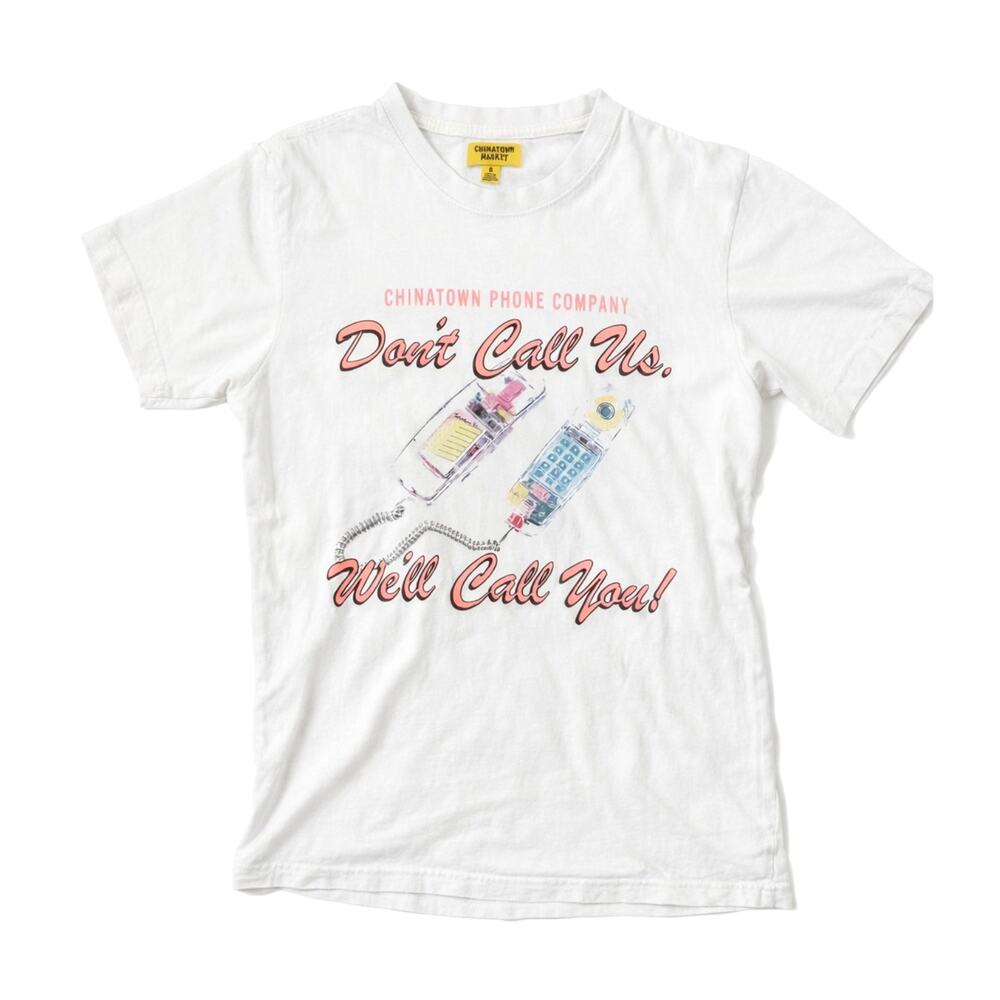 Chinatown Market Graphic T-Shirt Size Small Unisex | Streetwear Retro Phone Tee